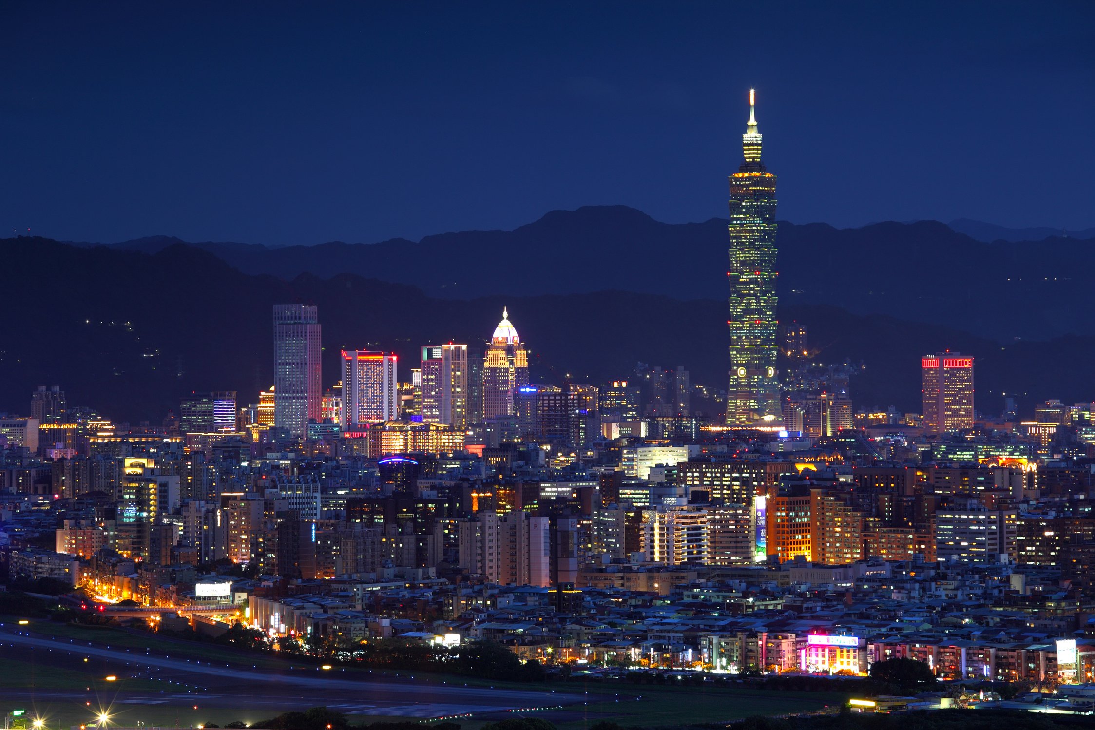 Taipei night view